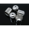 Embouts, CYLINDRES métal, coloris Argent Platine 10mm, pour Cordon