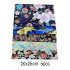 PS11709835 PAX de 5 Coupons de Tissu - 100% COTON - 20 x 25 cm - Tissu Motifs Japonisant