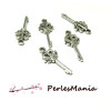 10 pendentif breloques Petites clefs Arabesque Vieil Argent ref93 