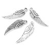 PS1100275 PAX 50 pendentifs petites Plumes  métal couleur Argent Antique