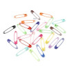 Épingles à nourrice 31 mm métal multicolores