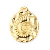 Pendentifs Coquillage Fossile Nautile Escargot 19x16mm – Métal Doré