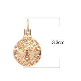 Pendentif Cage Bola pour PERLE BOULE BOLA Grossesse 14 métal coloris Doré