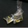 Pendentifs - Poisson Jaune - Aquarium - dans sachet 50 mm - avec attache coloris Argent