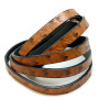 A0212 Lot  1 Cordon - Simili Cuir de 1.2 mètres  -  style  Autruche  - 10 par 2mm  - coloris Fauve