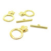 Sets fermoirs T toggle Oiseau métal couleur Doré