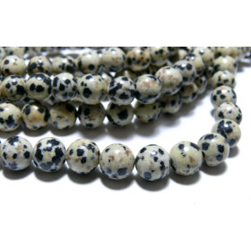 Perles Jaspe Dalmatien 8mm