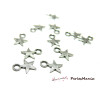 50 pendentif breloque etoiles fine 2K5411 Vieil Argent  accessoire bijoux 