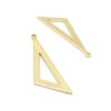 Pendentifs Grand Triangle 40 mm, Laiton Couleur Doré
