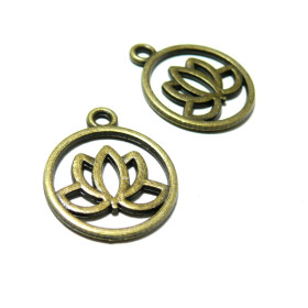 pendentifs breloque Fleur de Lotus