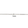 PS110123274 PAX 2 sautoirs - colliers 39cm - maille  2 par 1 mm - en Acier Inoxydable 304 