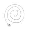 PS110123274 PAX 2 sautoirs - colliers 39cm - maille  2 par 1 mm - en Acier Inoxydable 304 