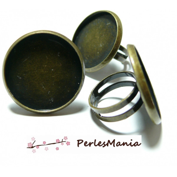 1 bague double qualité 16mm BRONZE, scrapbooking 