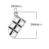 Pendentifs - Breloques tablette de chocolat - Love Chocolate - métal couleur Argent Antique