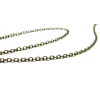 Apprêt bijoux 5 mètres Chaine ref P027Y  bronze qualité laiton