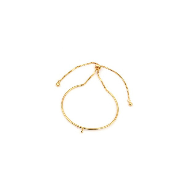 PS110260087 PAX 1 Bracelet Jonc - Réglable avec une attache - Bracelet Intercalaire - Cuivre coloris Dore