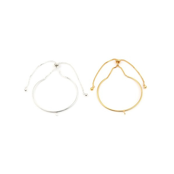 PS110260087 PAX 1 Bracelet Jonc - Réglable avec une attache - Bracelet Intercalaire - Cuivre coloris Dore