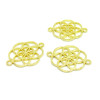 PS110114284 PAX 10 Pendentifs Fleurs de Vie , Mandala 25mm métal coloris Doré 
