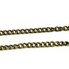 Chaine - maille fine 3 par 2.2mm - Métal coloris Bronze