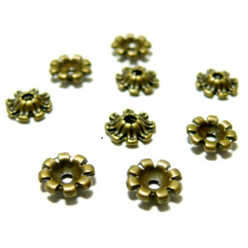 Mini coupelles calottes caps – métal couleur Bronze