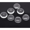 Cabochons en verre transparents 25mm par 6mm