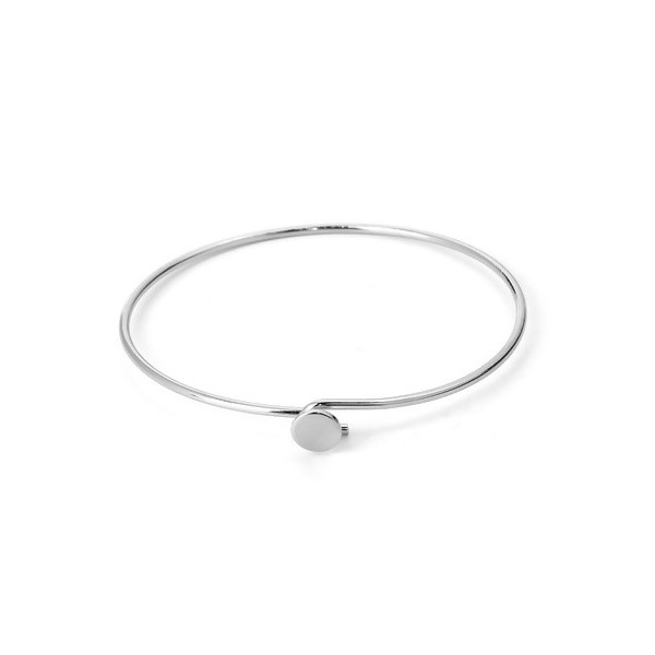 Supports - bracelet Jonc  - plateau couleur Argent Platine