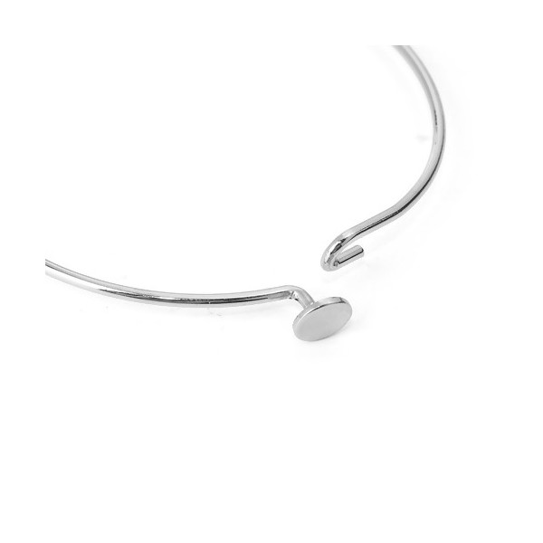Supports - bracelet Jonc  - plateau couleur Argent Platine