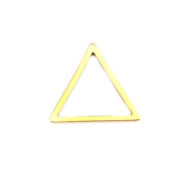 Pendentifs - Connecteurs - Triangle - 14 mm - Doré en Acier Inoxydable 304 pour bijoux raffinés