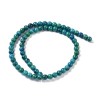 HL529B01 lot 1 fil de 90 Perles - rondes 4 mm- Chrysocolla teintée - pour création de bijoux
