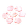 Perles ou Pendentifs Nacre Pastille Goutte 10mm Rose Pâle
