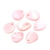 Perles, Pendentifs Nacres, Pastilles forme Goutte 10mm Rose Pale
