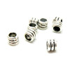 Perles Intercalaire Tube Ressort 6x5mm – Métal Argent Antique