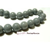 10 perles  jade teintée 6mm grise PXS29 accessoire bijoux 
