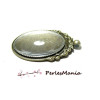 pendentifs ARTY  NOEUD Ovale  30 par 40mm et 5 cabochons BRONZE S1155400