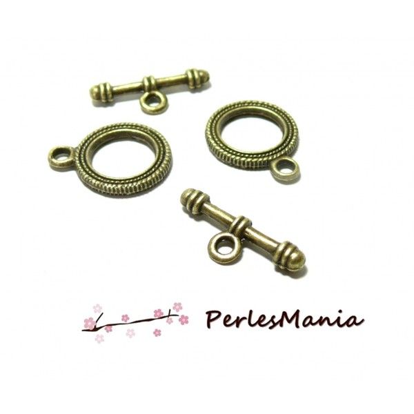 PAX: 20 sets 2A5752 fermoirs T TOGGLE bronze, DIY