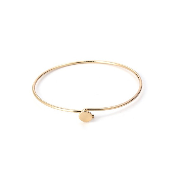 Supports bracelet Jonc plateau couleur Doré