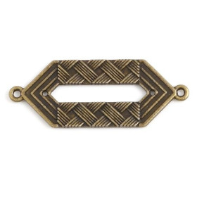 PS11742136 PAX 4 connecteurs, pendentifs ART DECO 46 mm, métal coloris BRONZE