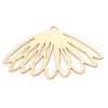 Estampes, pendentifs, Fleur 28 mm, métal coloris Doré
