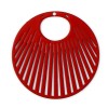 PS11738692 PAX 5 Estampes pendentif filigrane Cercle 31mm métal coloris Rouge