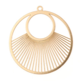 Estampes pendentif filigrane Cercle 40 mm Doré