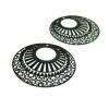 Estampes pendentif filigrane 39 mm métal couleur Noir