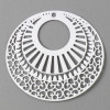 PS11738723 PAX 4 Estampes pendentif filigrane 39 mm métal couleur Blanc