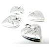 Lot de 20 pendentifs Made with love coeur ref 2A1813 