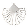 Estampes, pendentif filigrane, style Eventail 39 mm, Coloris Argent Platine