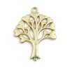 PS11738939 PAX 10 pendentifs - ARBRE à Coeur 33mm - metal coloris Doré