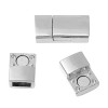 PS1152875 PAX 1 Set de Fermoirs Magnétiques 17 par 8 mm Metal coloris Argent Platine