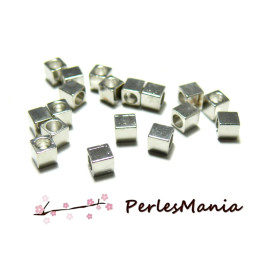 PAX 50 perles intercalaires Cubes 5mm metal couleur Doré PS11105709