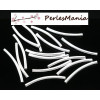 PAX: 100 Tubes intercalaires incurvés ARGENT VIF 30 par 2.5mm S116462