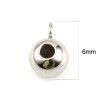Bélières Lisses 6mm – Acier Inoxydable Argent Platine
