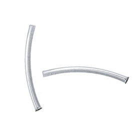 PS1193292 PAX 10 Tubes intercalaires incurvés 50 par 5mm cuivre couleur ARGENT VIF